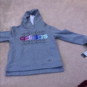 Adidas Kids Gray Hoodie